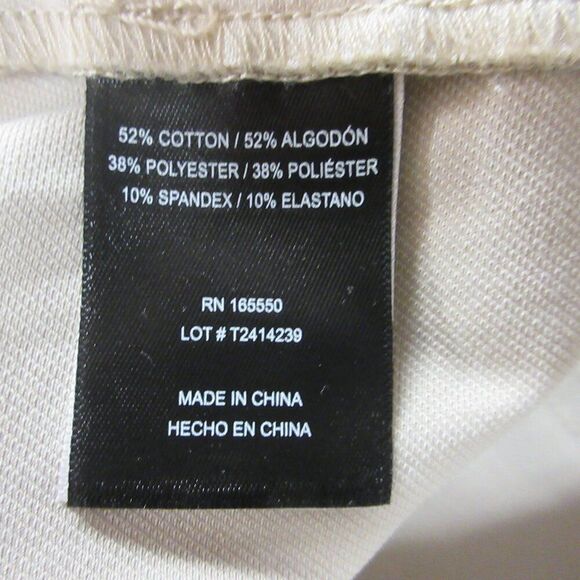 32 DEGREES Ladies Knit Twill Pant XXL-20 Flat Front Elastic Waist Cream 2XL NWT - Picture 10 of 12